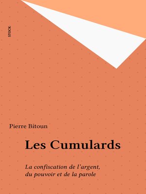 cover image of Les Cumulards